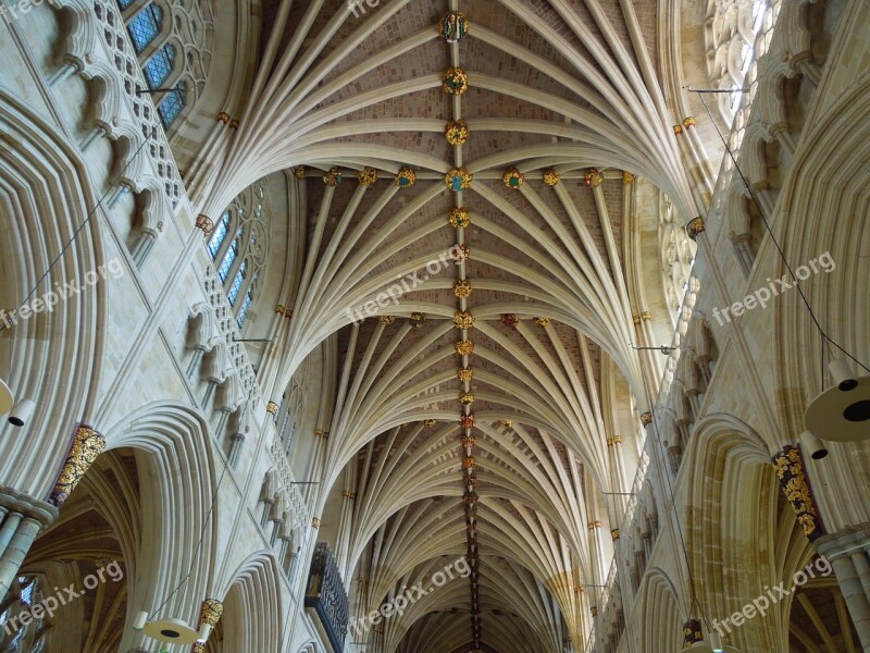 Exeter England Cathedrals Gothic Exeter Cathedral