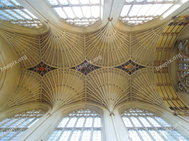 Bath England Cathedrals Gothic Bath Abbey