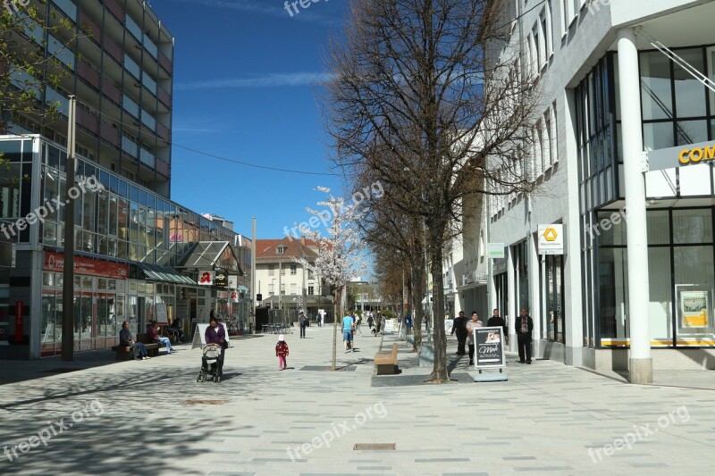 Böblingen City Shopping Street Pedestrian Zone Houses