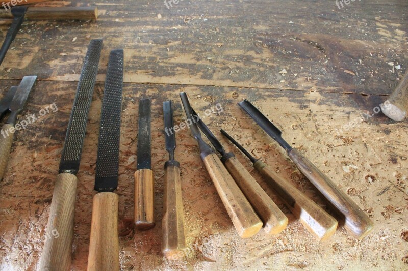 Chisels Tools Pioneer Equipment Wood