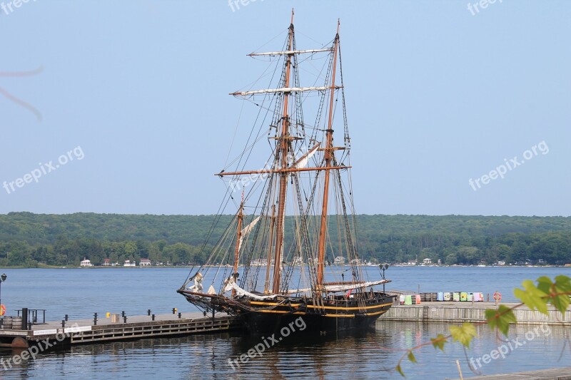 Ship Discovery Harbour Port Mast History