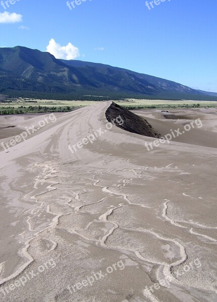 Sand Dunes Park National Preserve Landscape