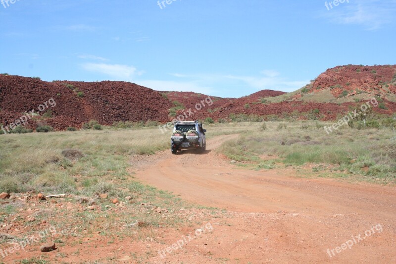 Pilbara Outback Road Red Sky