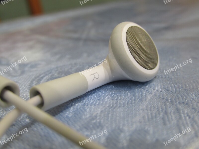 Earphones Technology White Electronic Media