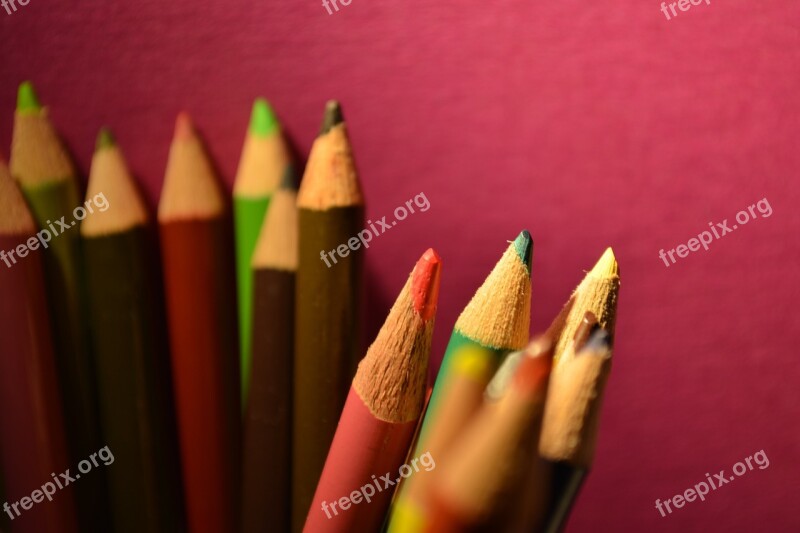 Pencils Education Drawing Color School