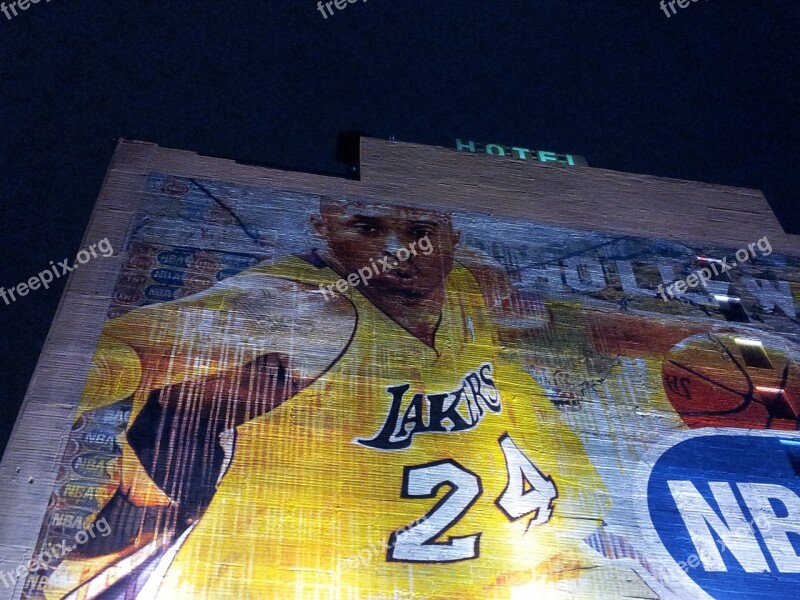 Kobe Bryant Lakers House Mural Los Angeles