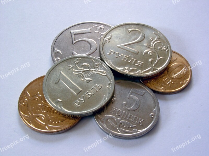 Ruble Money Currency Coins Specie