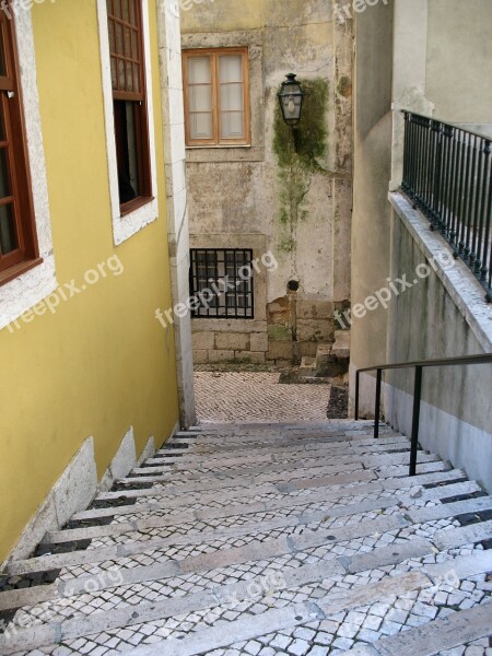 Stage Ladder Down The Descent Railing