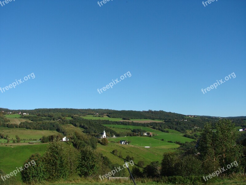 Norway Landscape Trøndelag The Nature Of The Gauldal