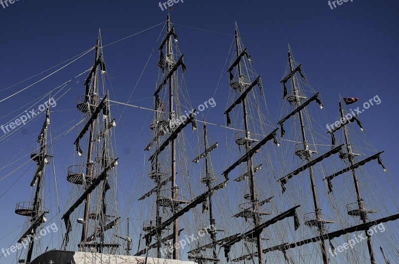 Sailing Ship Vessel Boat Sea