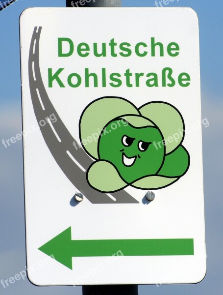 German Carbon Road Shield Note Direction Indication Sign