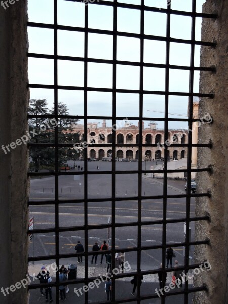 Window Railing Arena Verona Piazza Bra