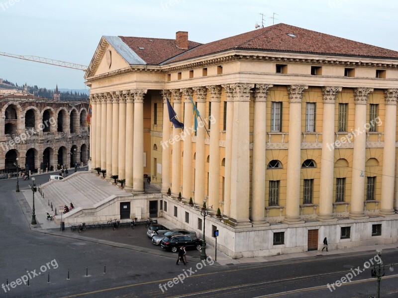 Palazzo Verona Ancient Town Hall Architecture