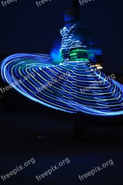 Dubai Whirling Dervish Lights Movement