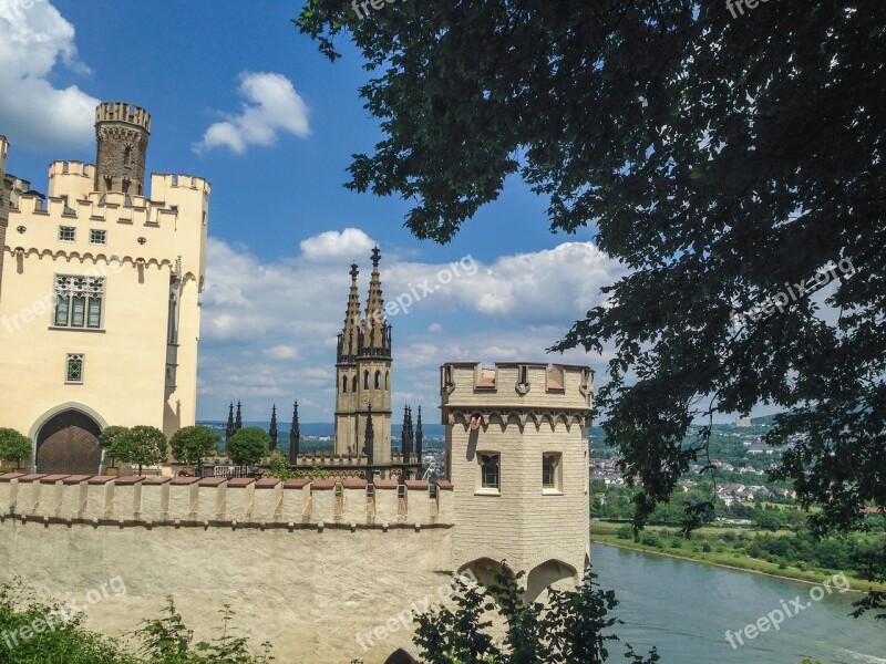 Rhine Middle Rhine Stolzenfels Sachsen Castle