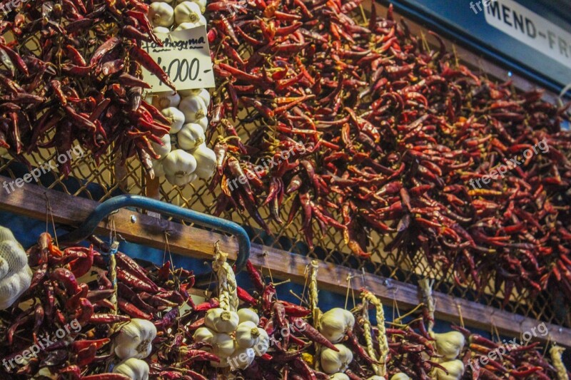 Chili Garlic Market Hungary Budapest