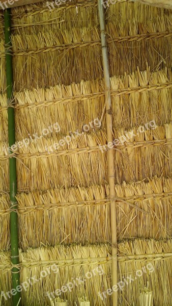 Thatch Roof Laos Thatched Village