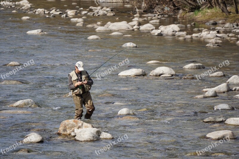 Fisherman Fishing Rod Angler Fishing Fish