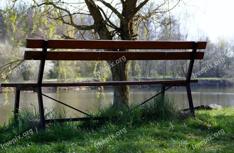 Bench Lonely Peace Rest Recreation