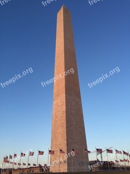 Dc Washington Monument America Capitol