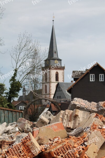 Construction Work Church Oberursel St Ursula Crash