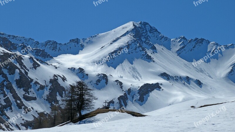 Massif Parpaillon Landscapes Mountain Nature Spring