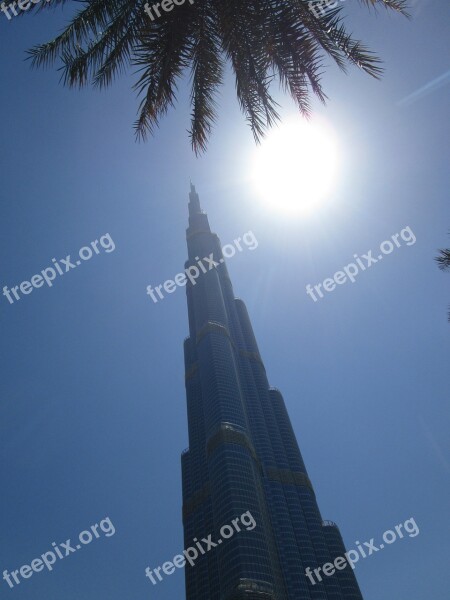 Burj Khalifa Skyscraper Dubai U A E The World's Tallest Building