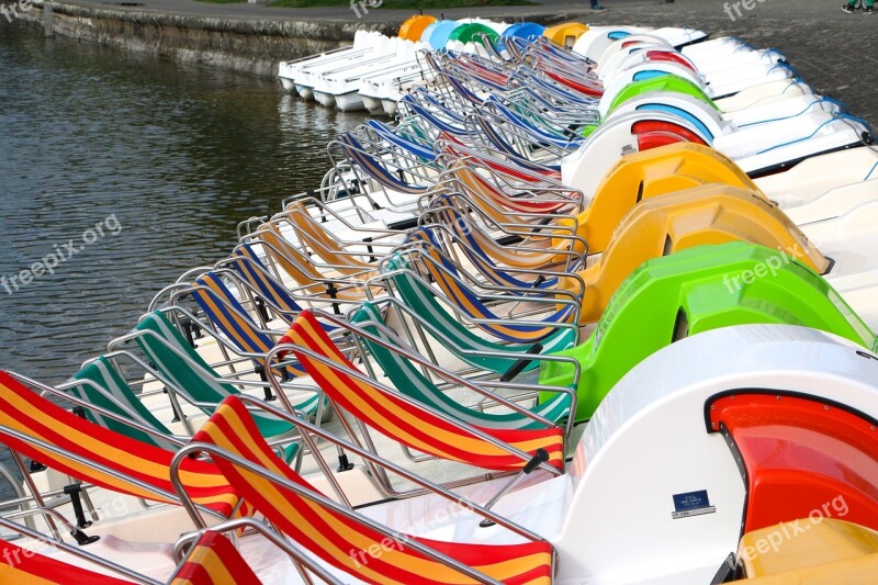 Lake Paddle Boats Water Sports For Leisure Activities Color