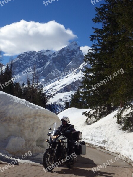 Moto Dolomites Thaw Honda Crosstourer Staulanza