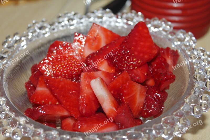 Strawberries Fruit Dessert Delicious Sweet