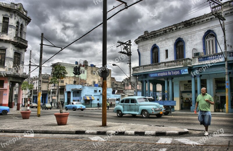 City Cars Houses Street Building