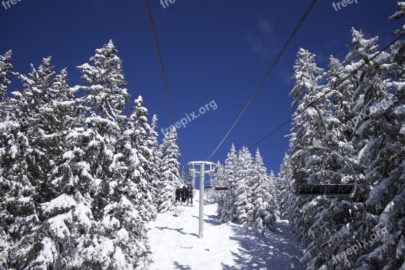 Chairlift Snow Ski Mountain Lift