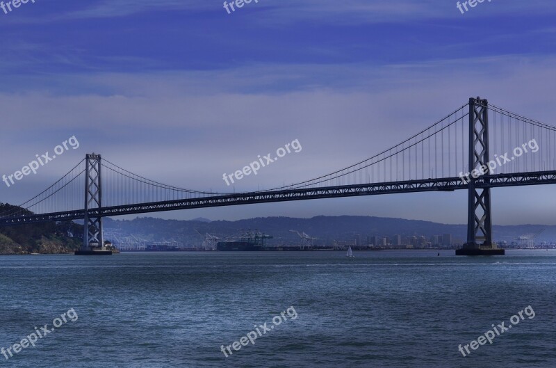 San Francisco Bay Bridge Ocean Landmark Architecture