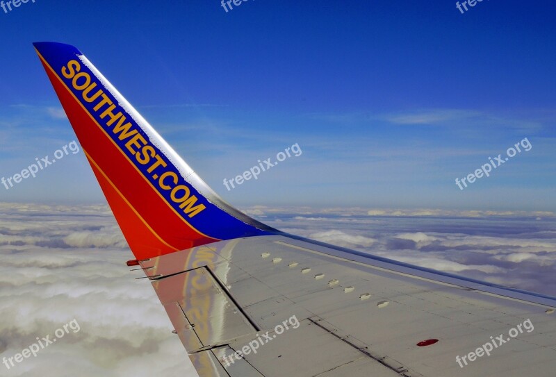 Southwest Airline Transportation Aircraft Flight