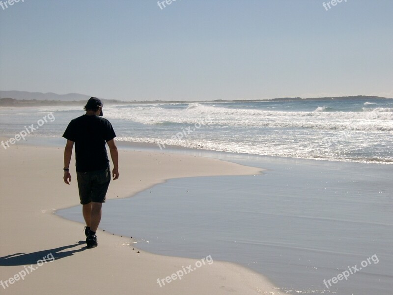 Beach Relax Summer Walking Happy