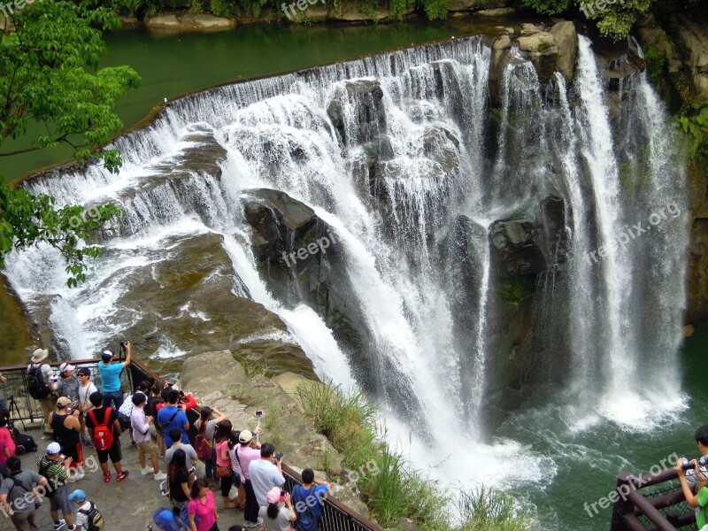 Waterfall Falls Keelung Taipei Free Photos