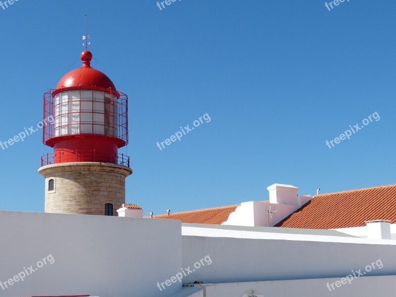 Lighthouse Portugal Coast Sea Security