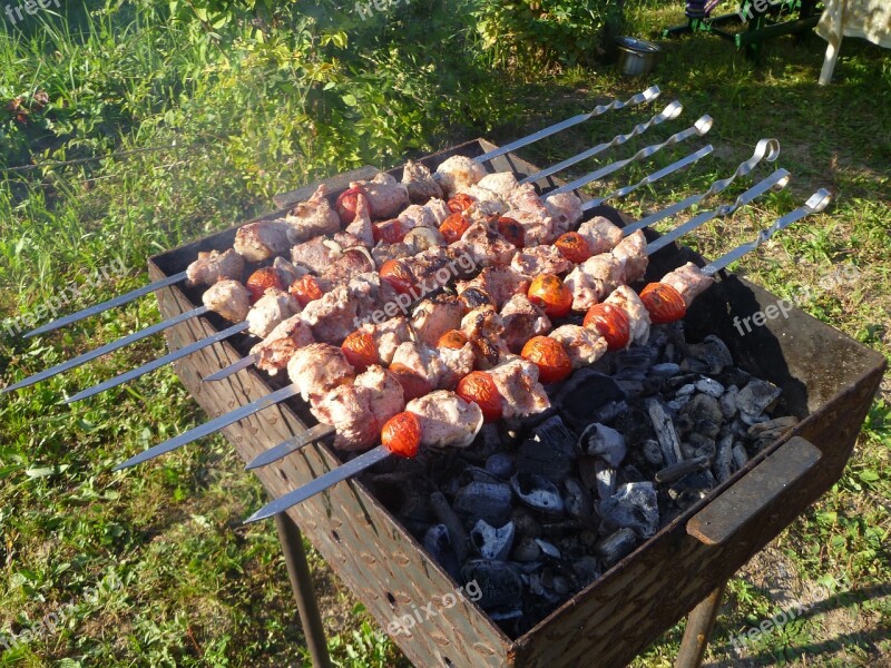 Shish Kebab Meat Food Mangal Fried Meat