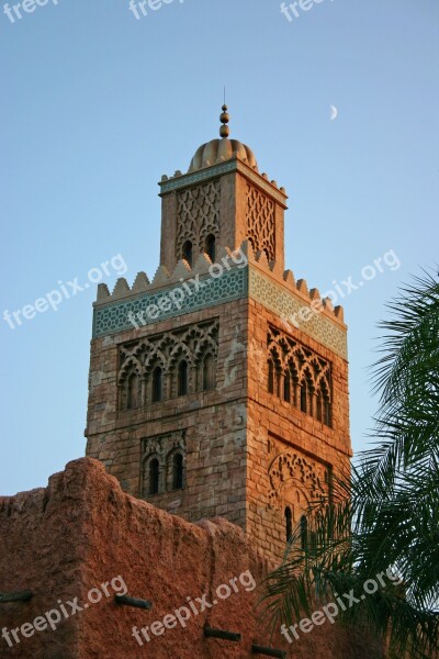 Epcot Morocco Disney Sunset Moon