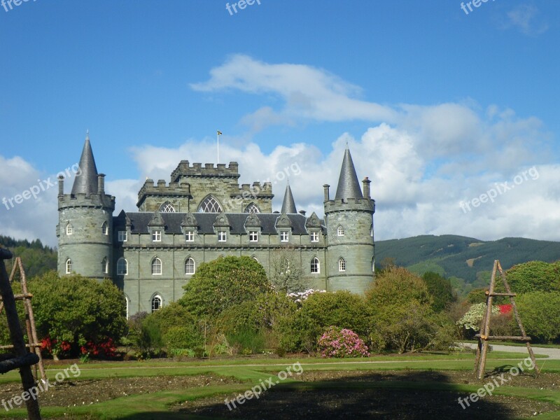 Scotland Castle Landscape Scottish Stone