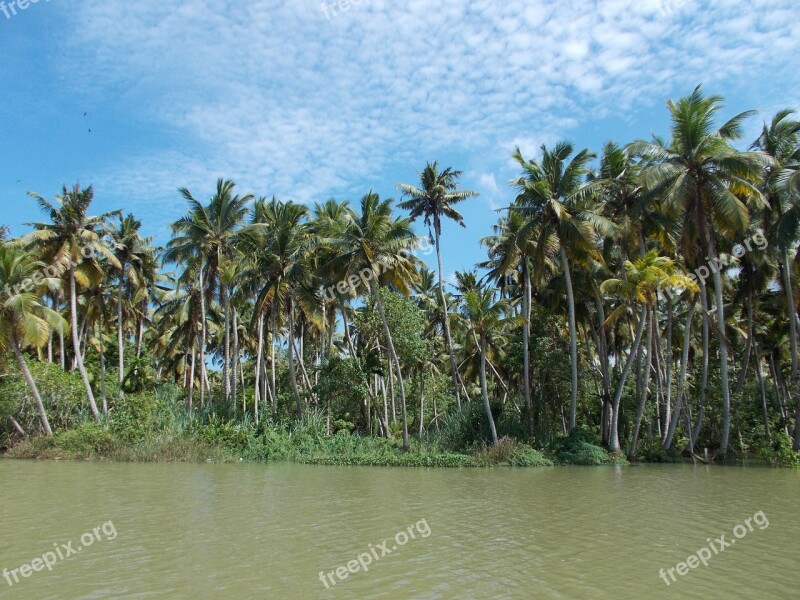 Backwaters Poovar Trivandrum Kerala Lake