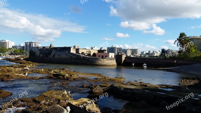 Puerto Rico Tropical Island Old Historic