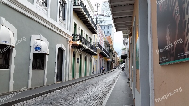 Quite Street San Juan Cobblestone Architecture