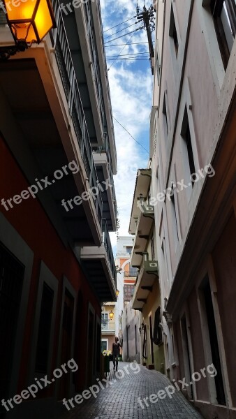 Narrow Street Puerto Rico San Juan Free Photos