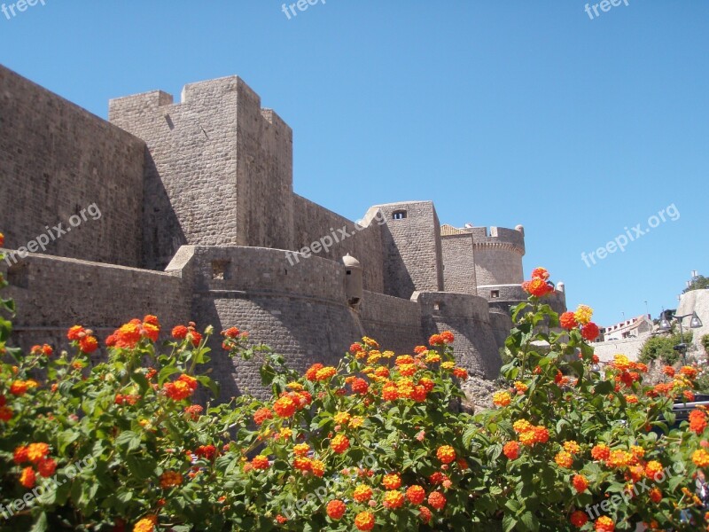 Croatia Dubrovnik The Walls Of The Free Photos