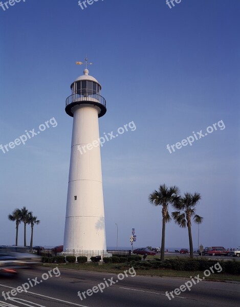 Lighthouse Ocean Sea Light Coast