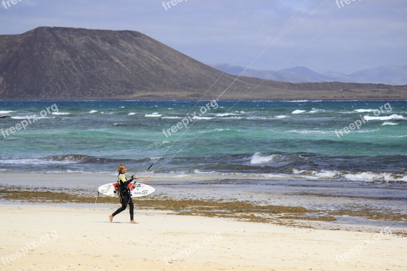 Ocean Sport Kitesurfing Kite Free Photos