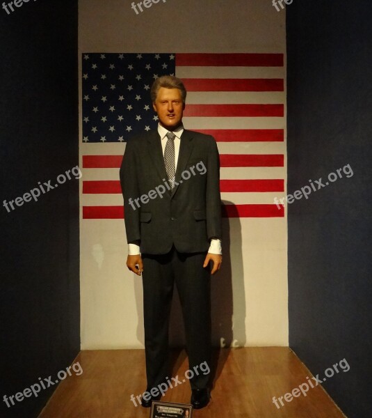 Bill Clinton Clinton Statue Wax President