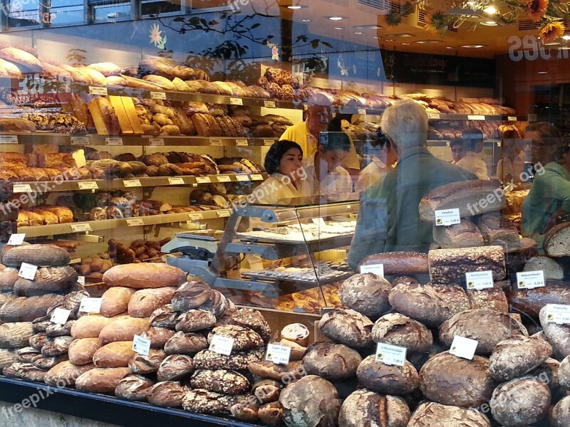 Bread Bakery Shop Baked Loaf