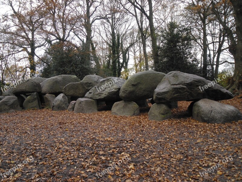 Dolmen Drenthe Ancient Times Nature Tourism